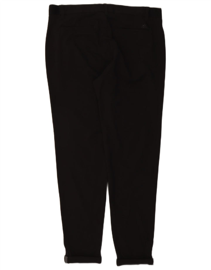 Adidas Mens Slim Chino Calças W34 L29 Poliéster Preto