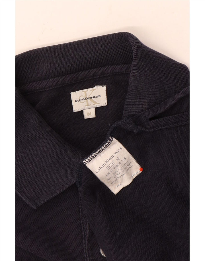 Camisa polo masculina CALVIN KLEIN JEANS algodão azul marinho médio