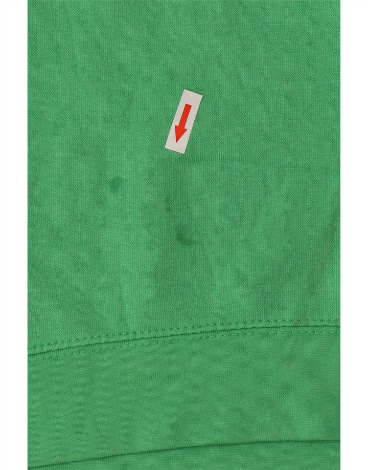 Moletom feminino Zara com ajuste relaxado Reino Unido 10 pequeno poliéster verde