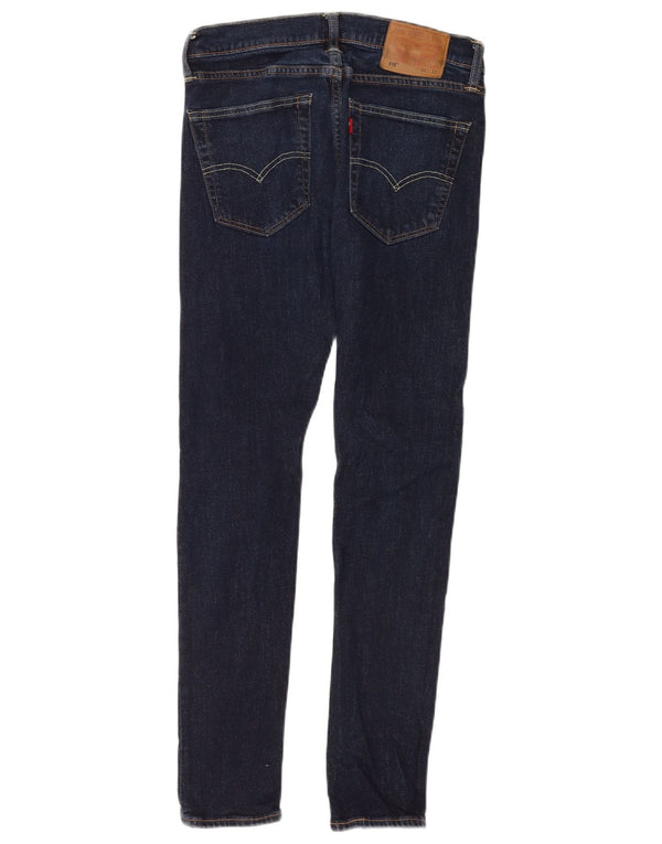 Levi's Masculino 519 Skinny Jeans W32 L29 Azul Marinho Algodão