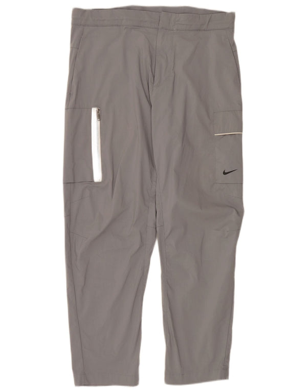Calça cargo Nike masculina reta W34 L28 algodão cinza