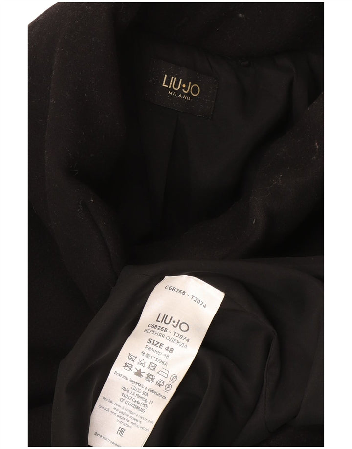 Sobretudo feminino Liu Jo IT 48 XL lã preta