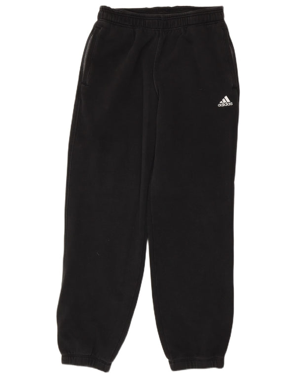 Adidas Womens Tracksuit Calças Joggers UK 14 Médio Algodão Preto