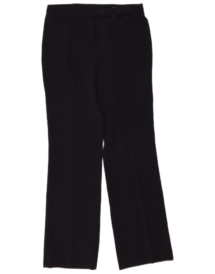 Calça feminina Marks & Spencer Reino Unido 12 médio W32 L32 azul marinho