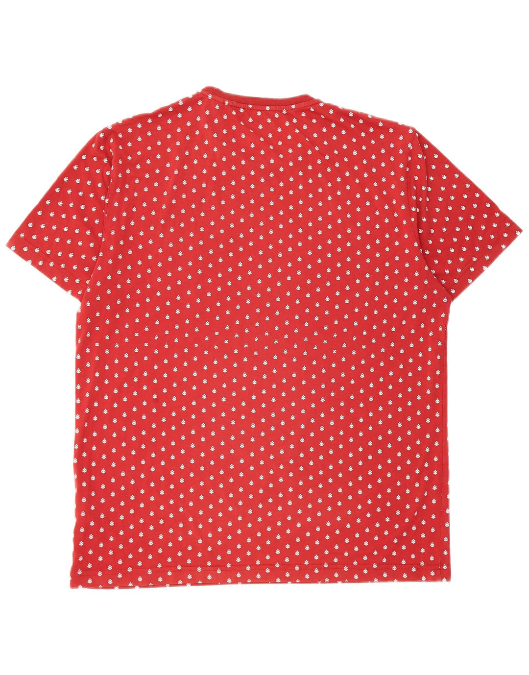 Camiseta masculina Penguin Top XL algodão manchado vermelho