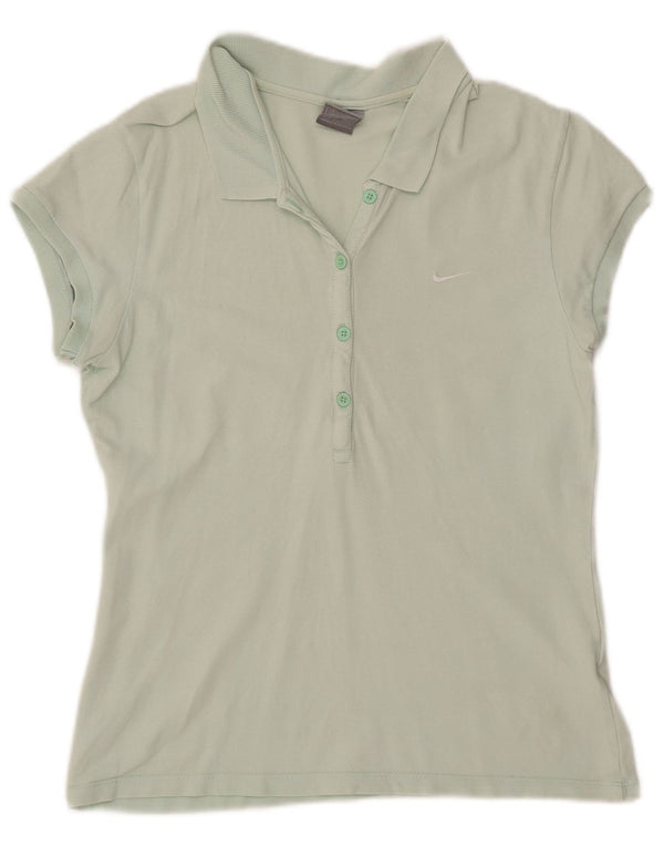 Camisa polo feminina Nike UK 18 XL verde algodão