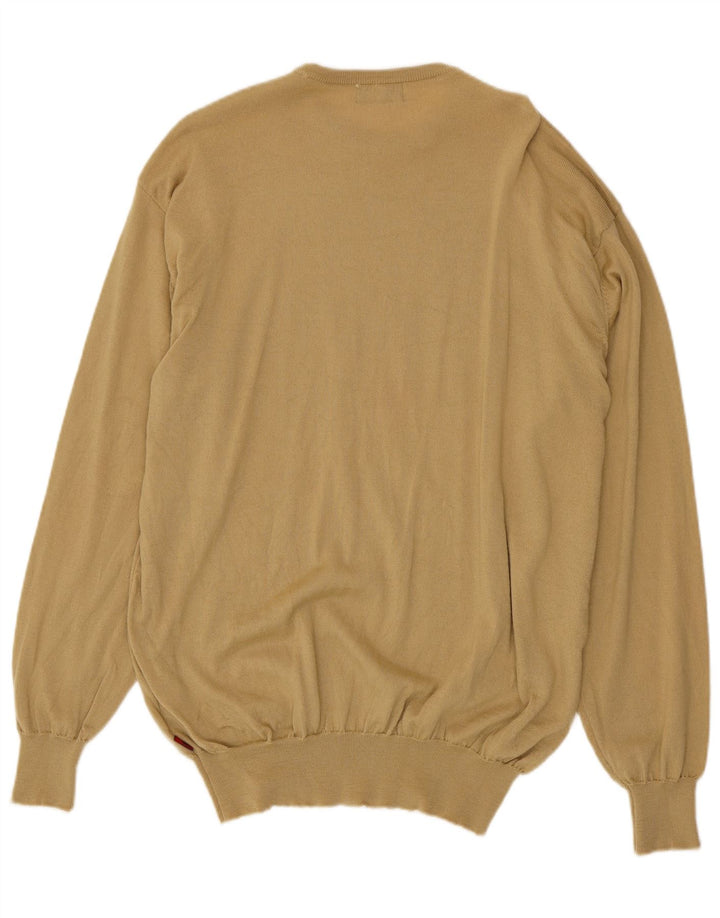 Suéter masculino Kappa com gola redonda 2XL lã virgem bege