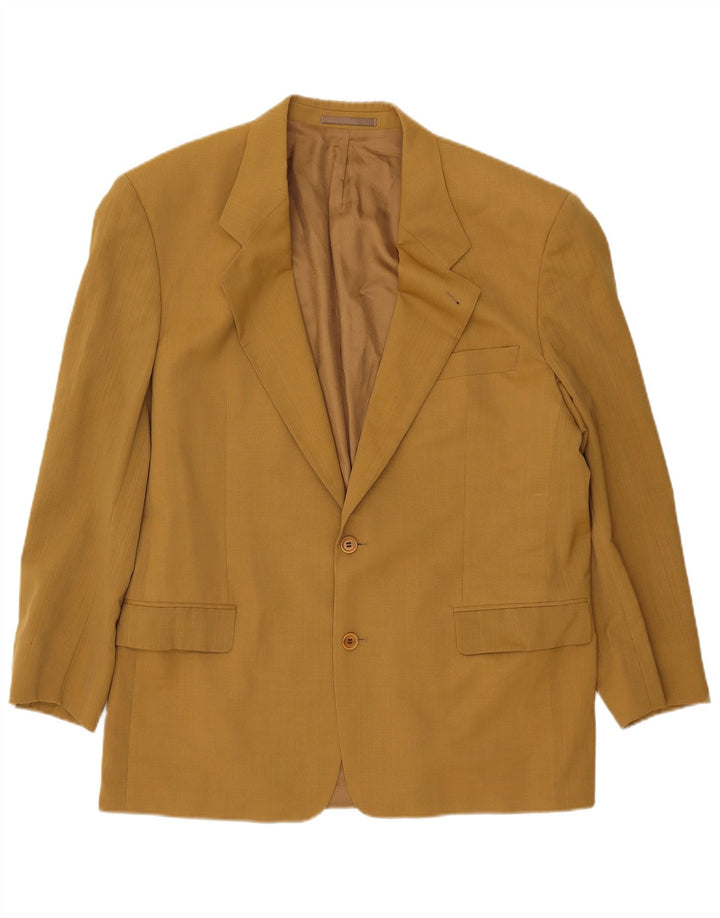 Jaqueta Blazer Masculina Protagonista de 2 Botões IT 54 2XL Lã Cáqui