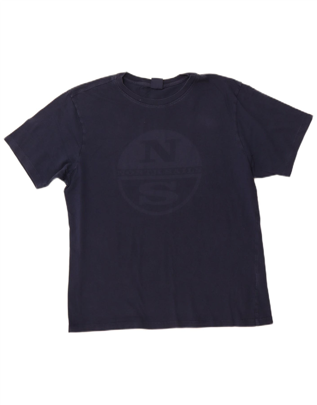 Camiseta masculina gráfica NORTH SAILS Top médio algodão azul marinho