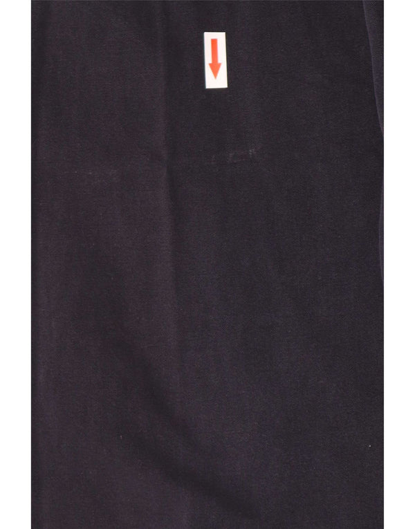 Calça Chino Carrera Masculina Solta Fit W34 L26 Azul Marinho Algodão