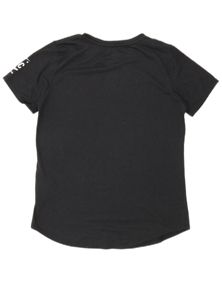 Camiseta Nike Feminina Dri Fit Graphic Top UK 14 Médio Preto Poliéster