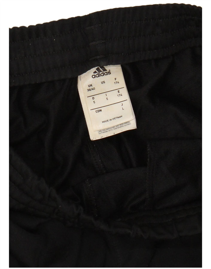 Calças de treino masculinas ADIDAS UK 38/40 Medium Black Colourblock