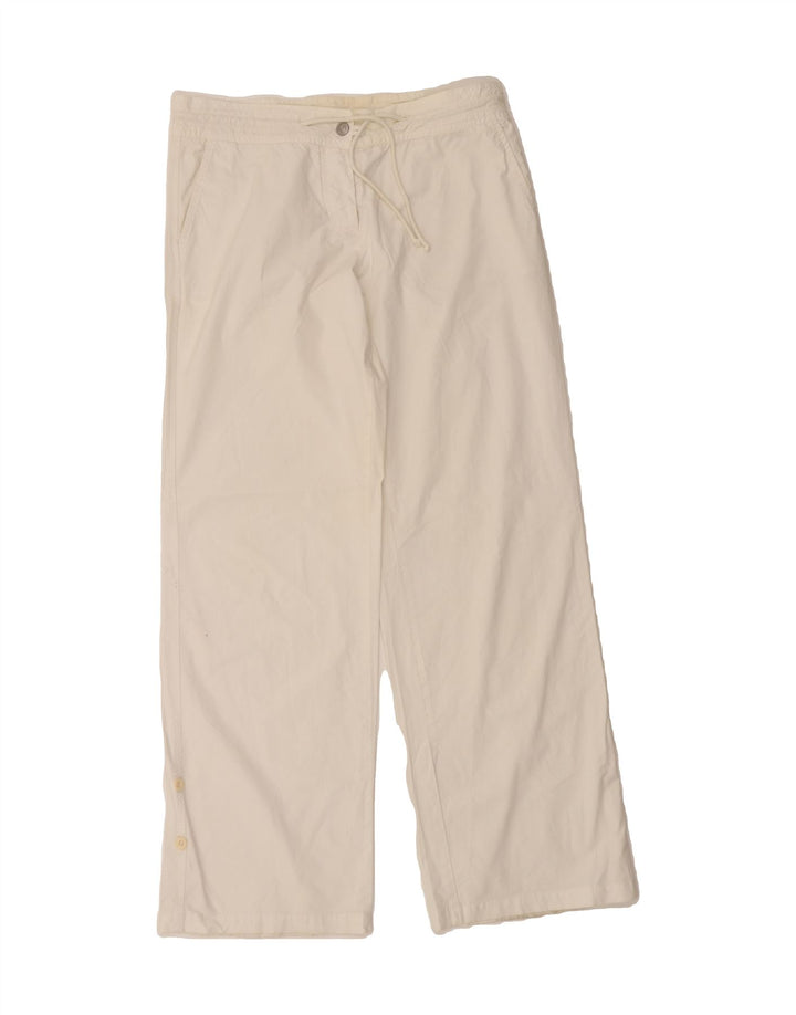 NORTH SAILS Womens Wide Leg Trousers IT 44 Medium W30 L32 White Vintage North Sails and Second-Hand North Sails from Messina Hembry 
