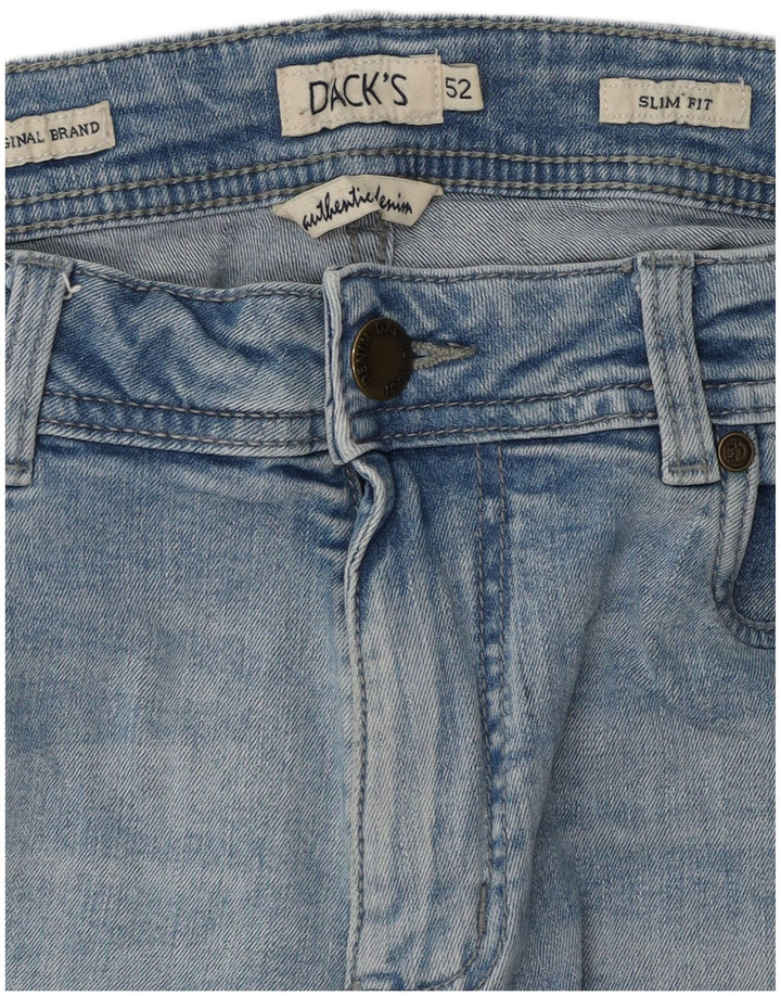 DACK'S Jeans Slim Masculino IT 52 XL W36 L32 Azul