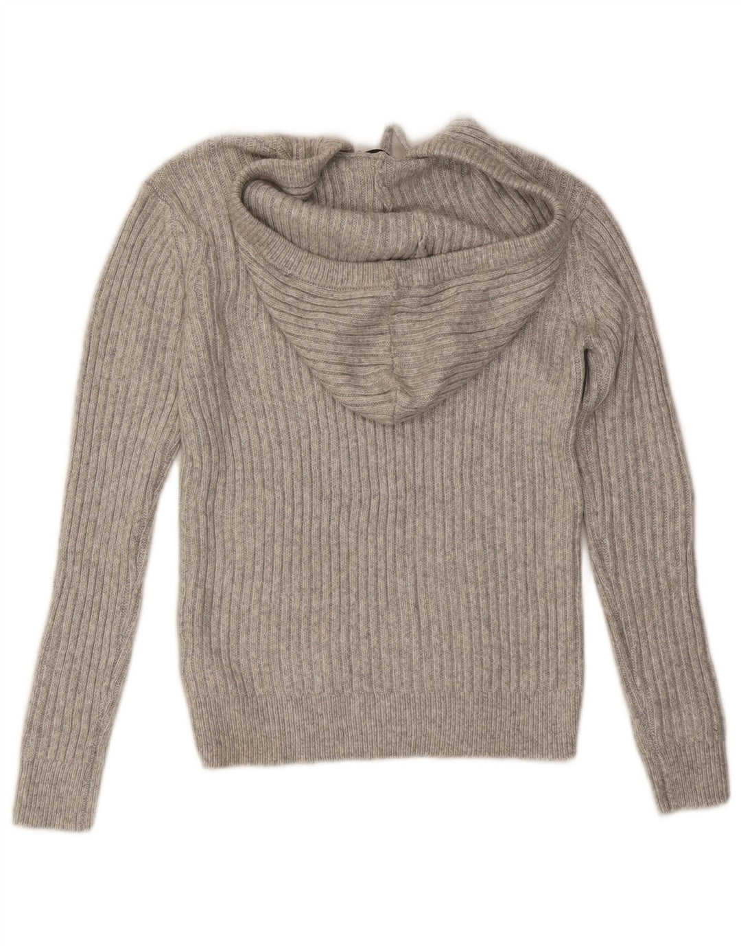 Suéter feminino com capuz Marks & Spencer UK 6 XS poliéster cinza