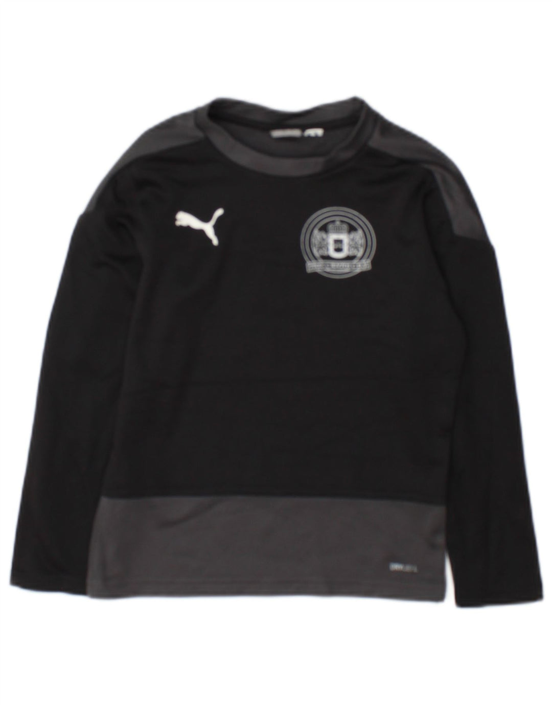 Puma Boys Graphic Top manga comprida 7-8 anos preto colorblock