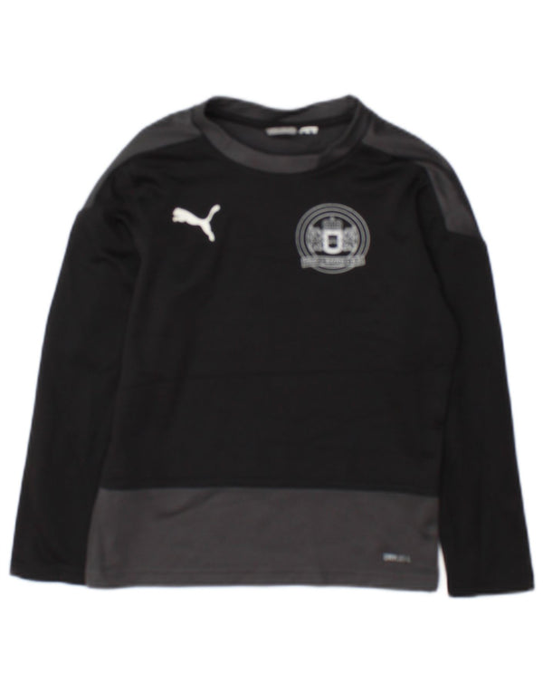 Puma Boys Graphic Top manga comprida 7-8 anos preto colorblock