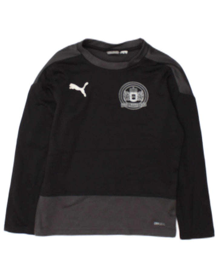 Puma Boys Graphic Top manga comprida 7-8 anos preto colorblock
