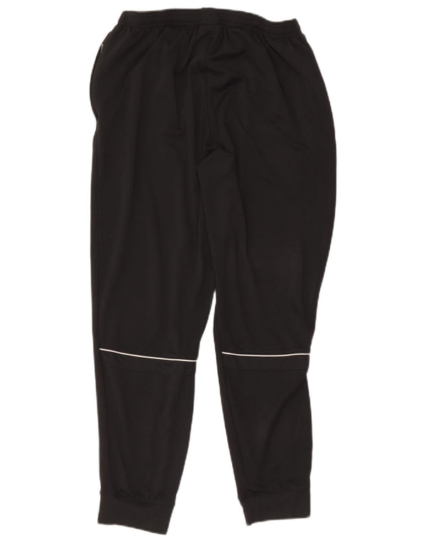 Nike Womens Dri Fit Calças de treino Joggers UK 14 Grande Poliéster Preto