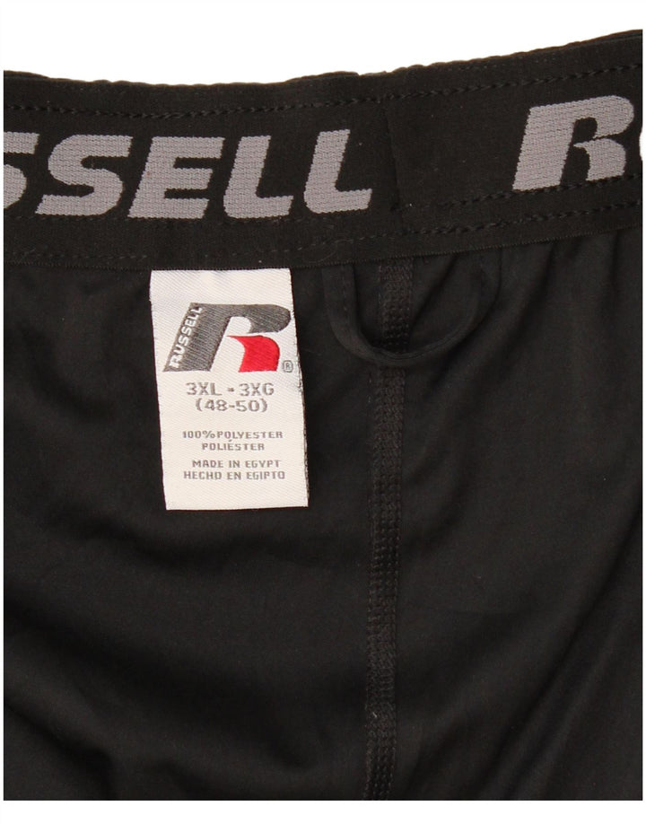 RUSSELL ATLÉTICO Masculino Dri-Power Sport Shorts 3XL Poliéster Preto