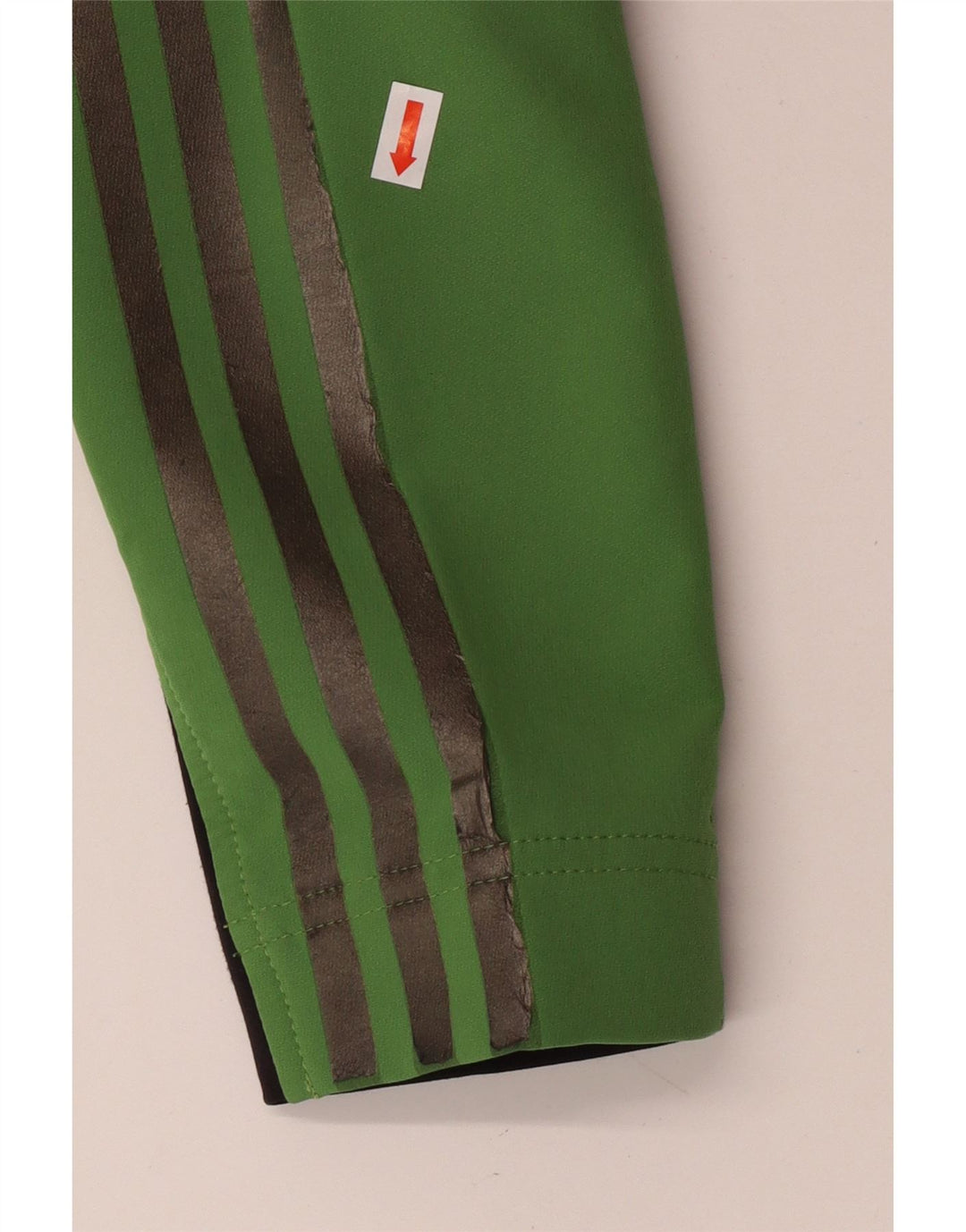 Adidas Womens Climalite Tracksuit Top Jacket UK 14 Médio Verde Poliéster