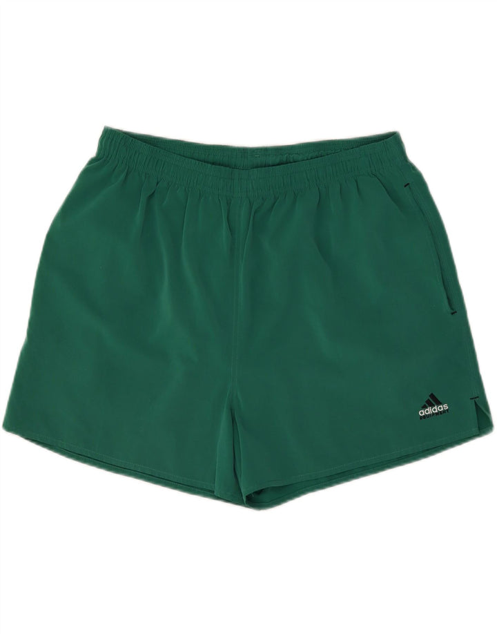 Shorts esportivos masculinos Adidas UK 40 poliéster verde médio