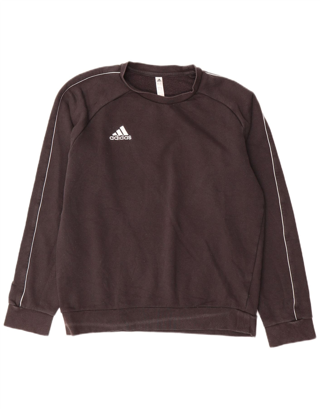 Adidas Mens Moletom Jumper Médio Algodão Preto
