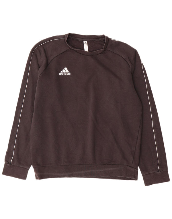 Adidas Mens Moletom Jumper Médio Algodão Preto