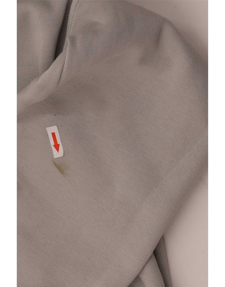 Suéter com capuz masculino New Balance pequeno algodão cinza