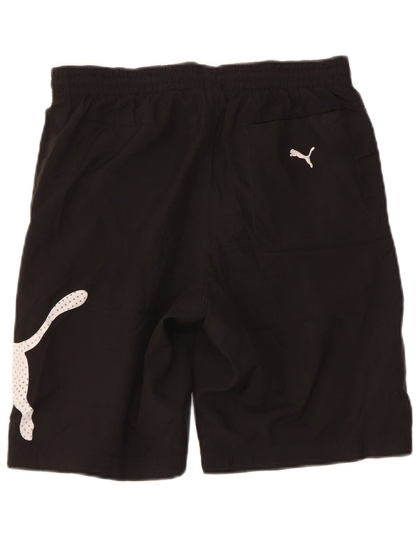Shorts esportivos gráficos masculinos PUMA pequenos pretos