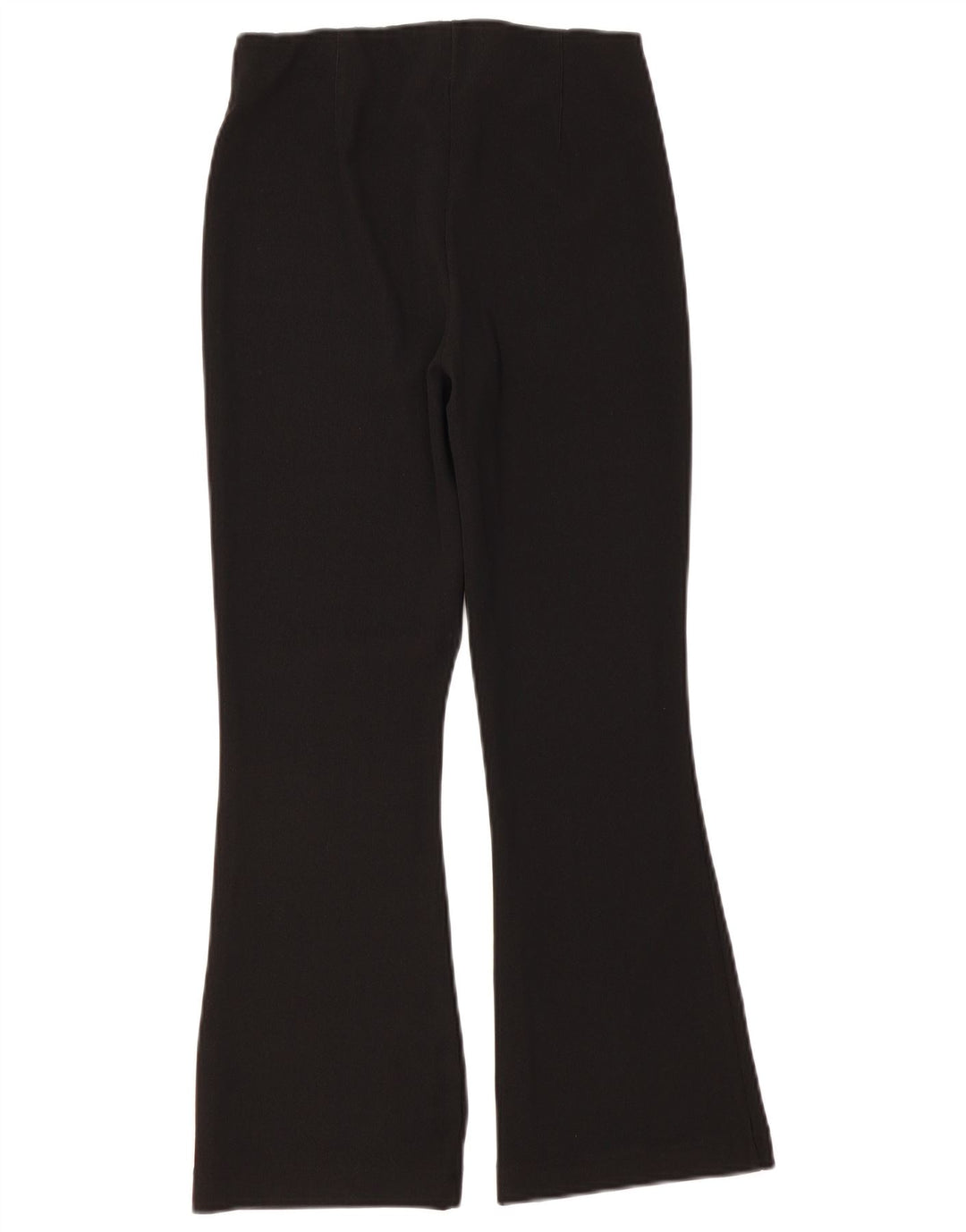 Zara Calça feminina flare casual grande W32 L26 poliéster preto