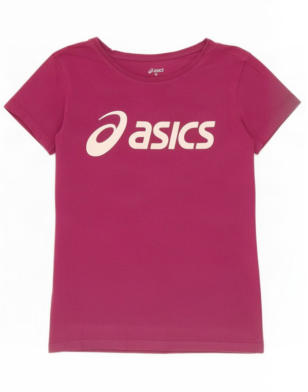 Camiseta feminina Asics Graphic UK 12 algodão roxo médio
