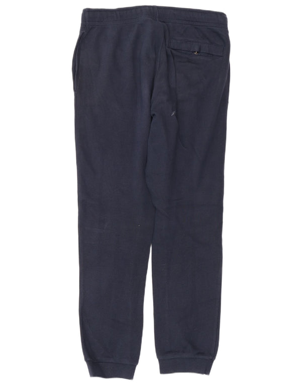 Calça de treino masculina Nike joggers pequeno algodão azul marinho