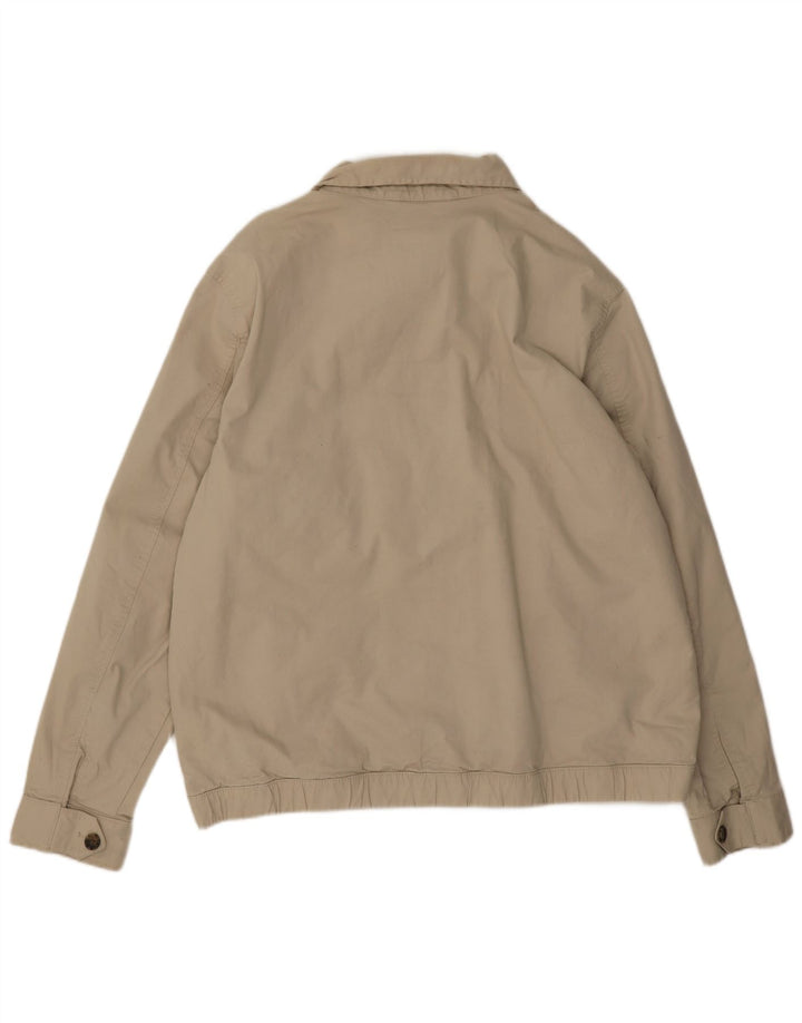 Jaqueta bomber masculina Marks & Spencer UK 44 2XL algodão bege