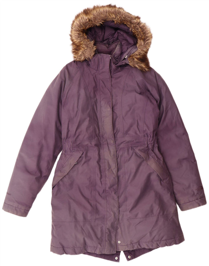 Jaqueta parka acolchoada com capuz feminina The North Face Reino Unido 12 médio roxo inverno