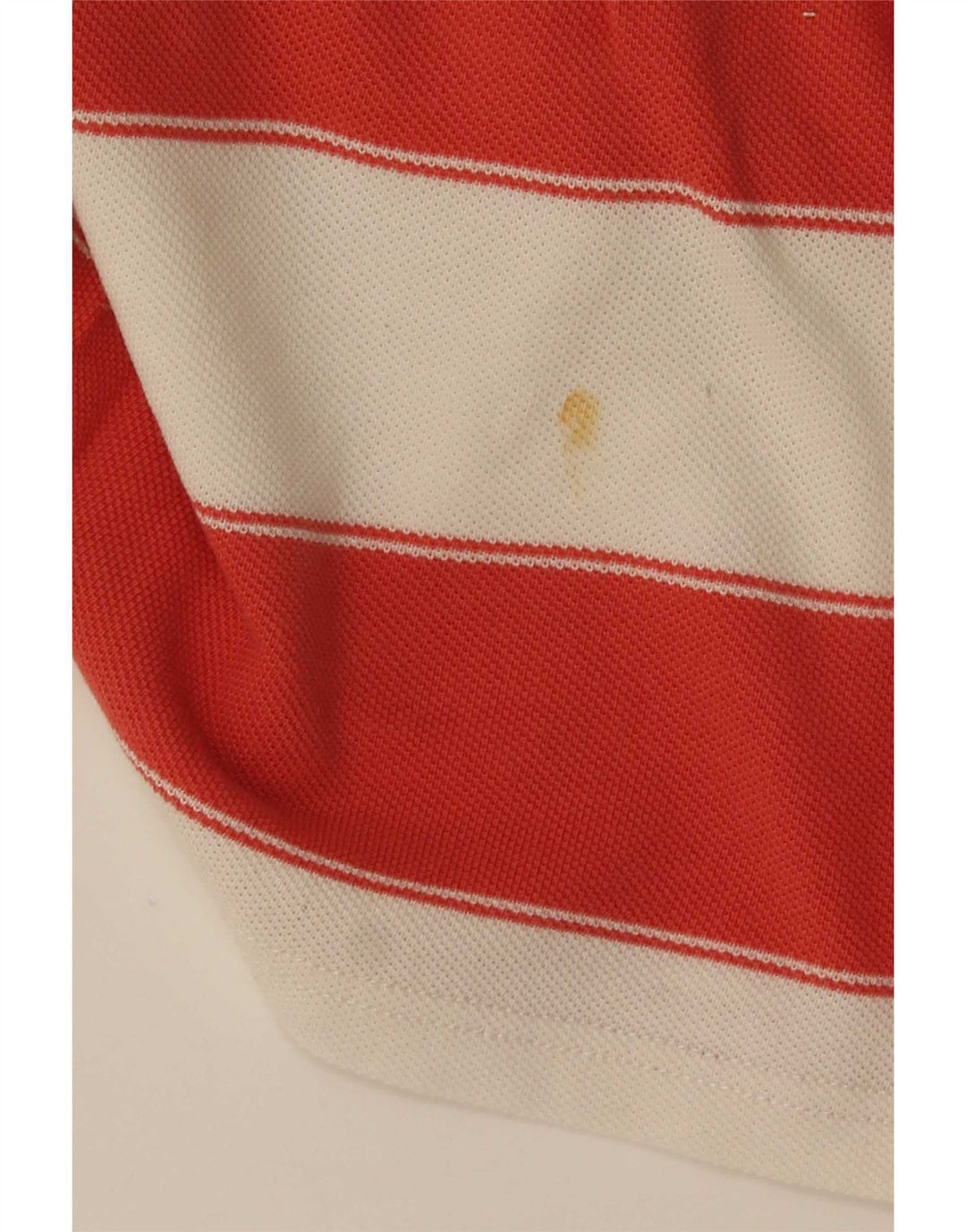 Camisa polo masculina Fat Face grande algodão listrado vermelho