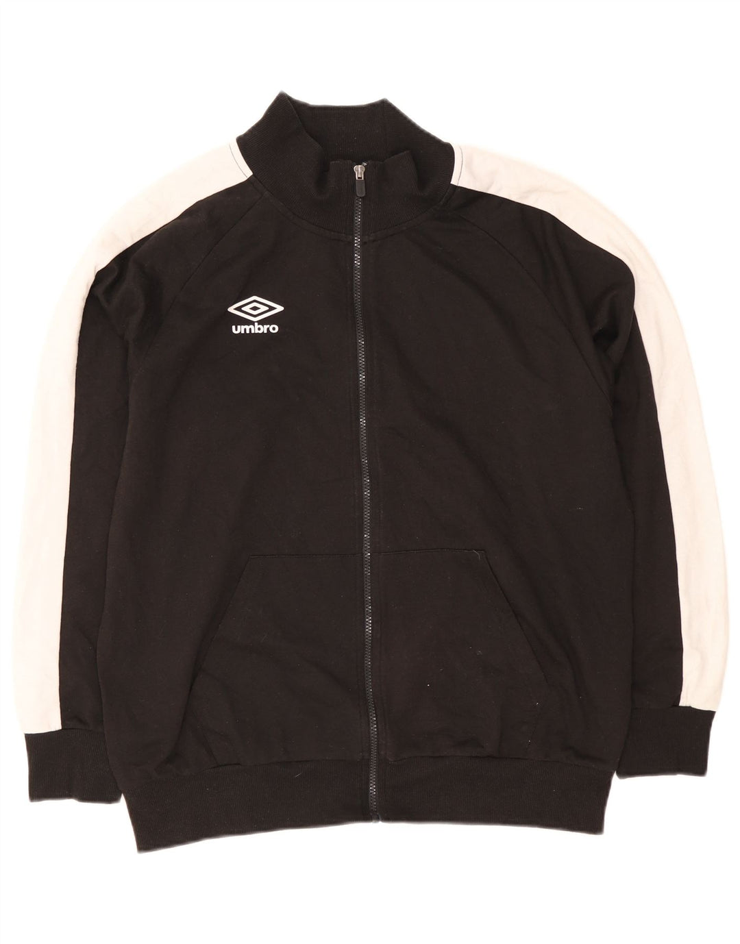 Umbro Jaqueta masculina de agasalho 2XL algodão colorblock preto