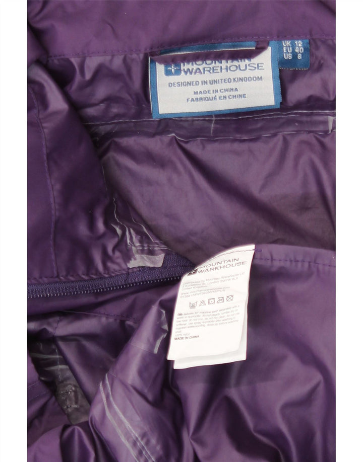 Jaqueta de chuva feminina Mountain Warehouse UK 12 nylon roxo médio