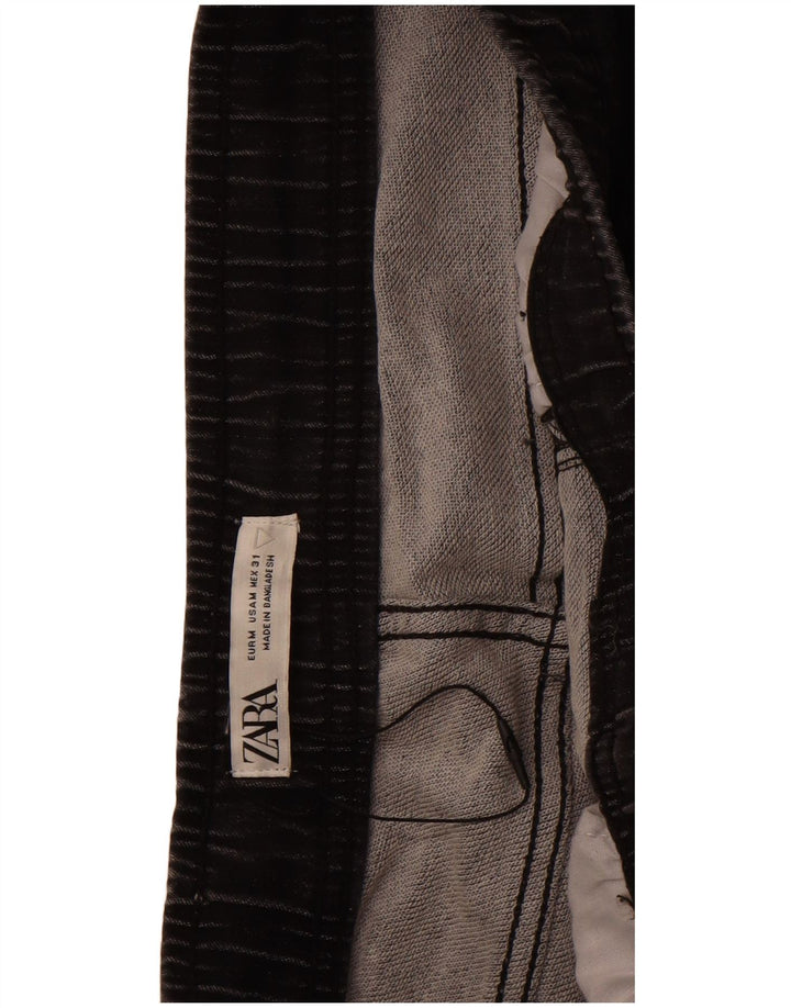 ZARA Shorts jeans masculino médio W31 algodão preto