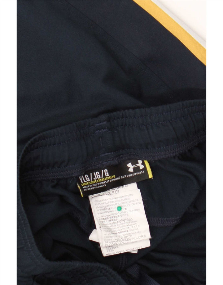 Shorts esportivos masculinos Under Armour 11-12 anos grandes azul marinho