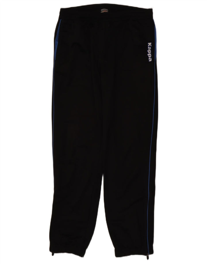 Calça esportiva Kappa masculina gráfica grande preta