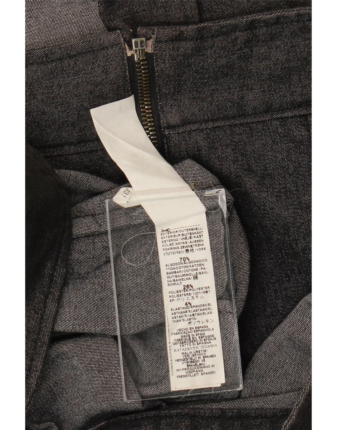 Jaqueta jeans masculina VINTAGE UK 36 algodão cinza pequeno