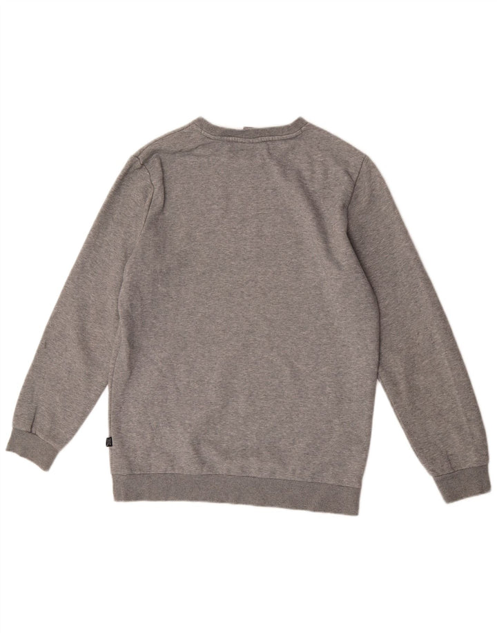 Puma moletom masculino jumper pequeno cinza manchado