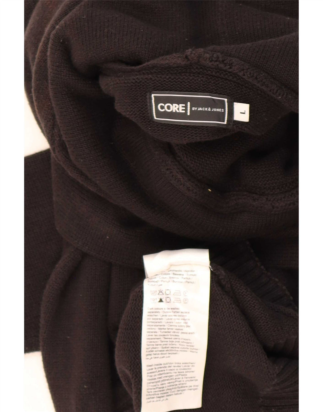 Suéter masculino com capuz Jack & Jones grande algodão preto