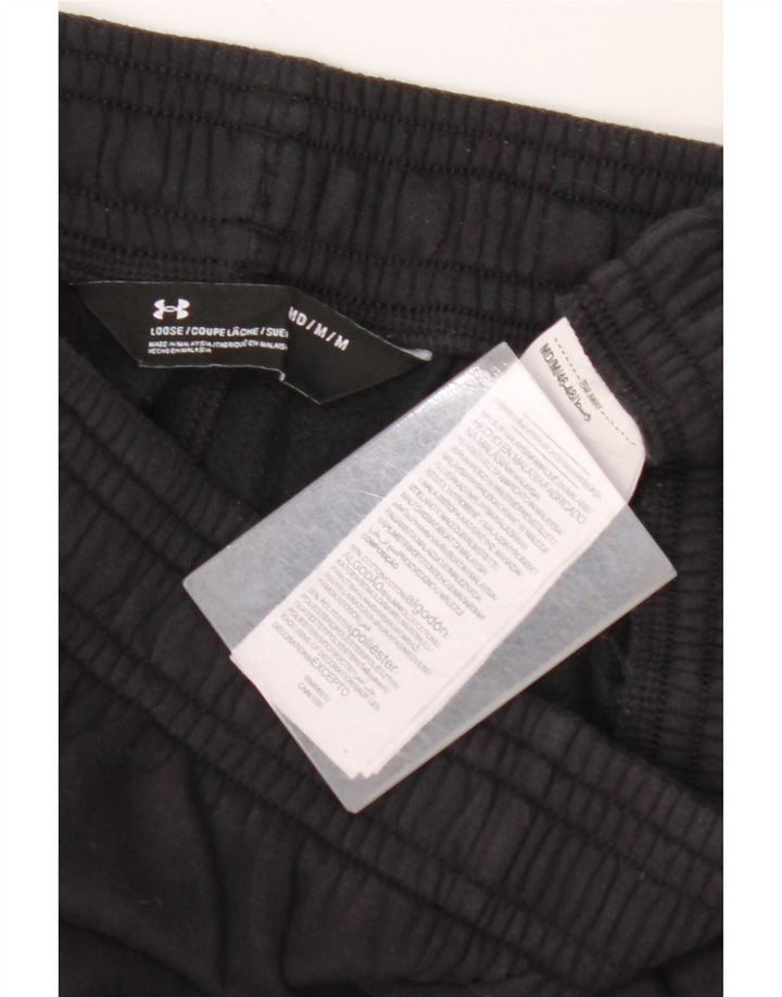 Calça de treino masculina UNDER ARMOUR de algodão preto médio