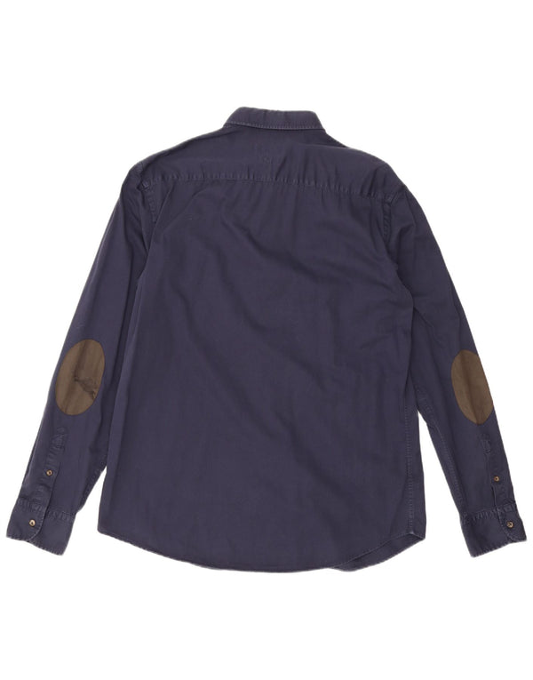 Camisa masculina Massimo Dutti XL azul marinho