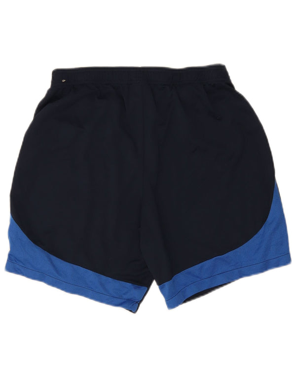 Shorts esportivos masculinos Nike Dri Fit Slim grandes em poliéster azul marinho