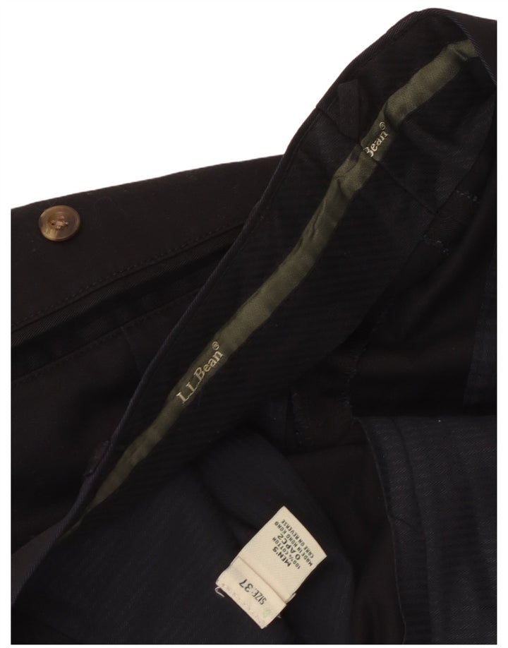 Calça casual masculina L.L.Bean W37 L32 algodão preto