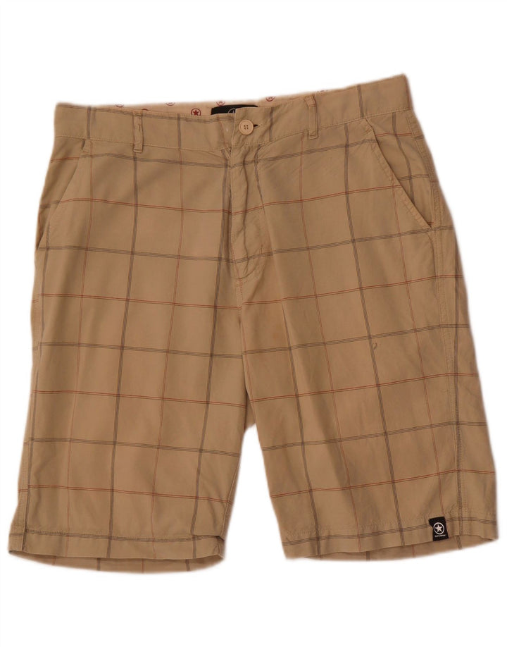 Shorts Chino Masculino Converse Médio W32 Algodão Xadrez Bege