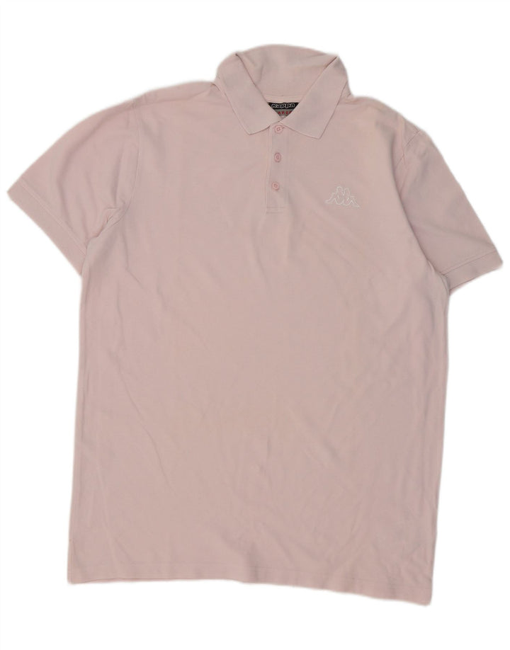 Camisa polo masculina KAPPA grande algodão rosa